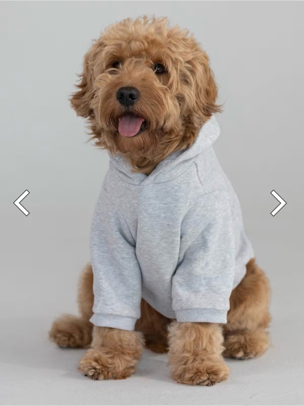 Comfrt Dog Hoodie Sweatshirt Mist Gray Large Dog 7XL NWOT NEVER WORN
